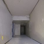 Supply air ducting after insulation has been encapsulated to prolong the life of the assett and bond insulation fibres preventing them from being made airbourne