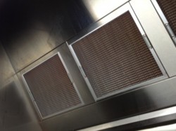 Honeycomb kitchen exhaust filters (slide into the hood)